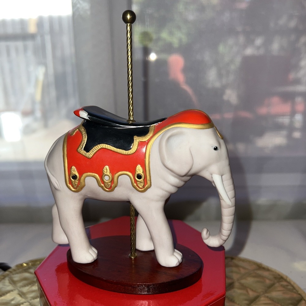 Franklin Mint The Treasury of Carousel Art Elephant Porcelain Figurine